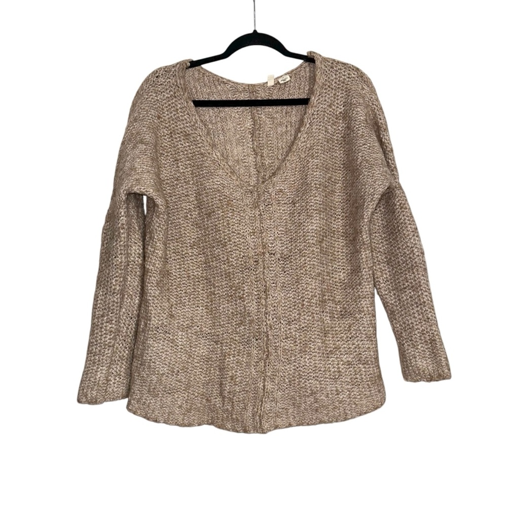 Moth Alpaca Wool Blend V-Neck Knit Sweater SMALL
